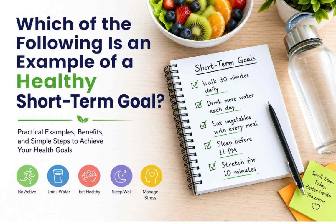 which of the following is an example of a healthy short-term goal_